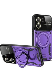 CepteToptan Xiaomi Mi 13T Pro Kılıf Joy Lens Standlı Kapak - Mor - DROPX3174-8406