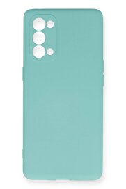 CepteToptan Oppo Reno 5 Pro Kılıf Nano içi Kadife Silikon - Turkuaz - DROPX1497-3503