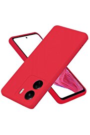 CepteToptan Xiaomi Redmi 13C Kılıf First Silikon - Kırmızı - DROPX5887-8975