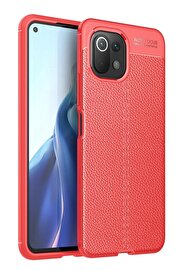 CepteToptan Xiaomi Mİ 11 Lite Kılıf Auto Focus Kapak - Kırmızı - DROPX2630-7751