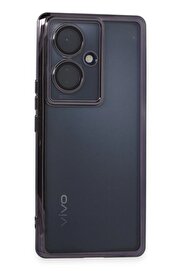 CepteToptan Vivo V29 Lite Kılıf Lensli Silikon - Mor - DROPX7906-8546