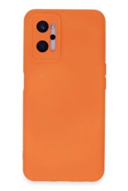 CepteToptan Realme 9i 4G Kılıf Nano içi Kadife Silikon - Turuncu - DROPX8701-9256