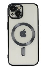 CepteToptan iPhone 14 Kılıf Kross Magneticsafe Kapak - Siyah - DROPX1205-2966