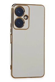 CepteToptan Vivo Y27 Kılıf Volet Silikon - Beyaz - DROPX7351-6452