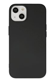 CepteToptan iPhone 14 Kılıf Nano içi Kadife Silikon - Siyah - DROPX1584-1883