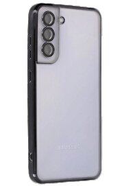 CepteToptan Samsung Galaxy S21 FE Kılıf Lensli Silikon - Siyah - DROPX9914-4129