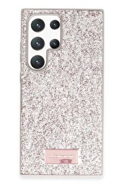 CepteToptan Samsung Galaxy S24 Ultra Bright Simli Kapak - Gold - DROPX5789-2486