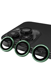 CepteToptan iPhone 13 Pro Raze Metal Kamera Lens - Yeşil - DROPX9127-8412