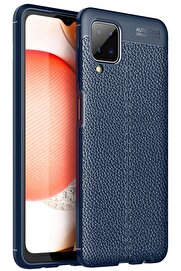 CepteToptan Samsung Galaxy A12 Kılıf Auto Focus Kapak - Lacivert - DROPX8735-8391