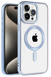 CepteToptan iPhone 14 Pro Max Kılıf Kronos Magsafe Kapak - Sierra Blue - DROPX5961-2745