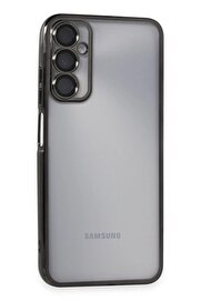 CepteToptan Samsung Galaxy A05S Kılıf Lensli Silikon - Siyah - DROPX5154-4342