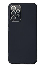 CepteToptan Samsung Galaxy A33 5G Kılıf Lansman Glass Kapak - Lacivert - DROPX9813-7619