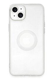 CepteToptan iPhone 14 Plus Kılıf Santa Lens Silikon - Şeffaf - DROPX5868-7933