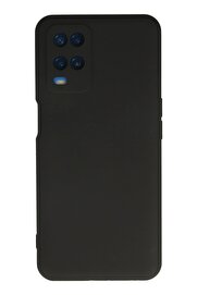 CepteToptan Oppo A54 4G Kılıf Nano içi Kadife Silikon - Siyah - DROPX7549-9120