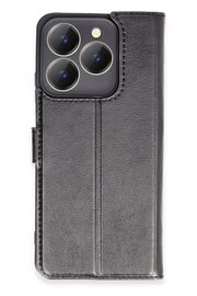 CepteToptan Realme C63 Kılıf Trend S Plus Kapaklı Kılıf - Siyah - DROPX8064-9162