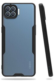 CepteToptan Oppo Reno 4 Lite Kılıf Platin Silikon - Siyah - DROPX2271-5399