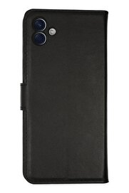 CepteToptan Samsung Galaxy A04 Kılıf Trend S Plus Kapaklı Kılıf - Siyah - DROPX3939-7798