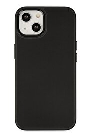 CepteToptan iPhone 14 Plus Kılıf Asya Deri Silikon - Siyah - DROPX3307-8737