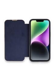 CepteToptan iPhone 14 Pro Kılıf Dolpin Kapaklı - Lacivert - DROPX8456-7580