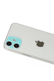 CepteToptan iPhone 12 Rainbow Kamera Lens Koruma Cam - Yeşil - DROPX3409-1667