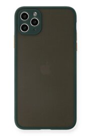 CepteToptan iPhone 11 Pro Max Kılıf Montreal Silikon Kapak - Yeşil - DROPX7690-5214