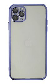 CepteToptan iPhone 11 Pro Kılıf Lensli Silikon - Mor - DROPX8252-9014