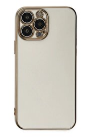 CepteToptan iPhone 15 Pro Max Kılıf Volet Silikon - Beyaz - DROPX7977-5412
