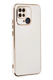 CepteToptan Xiaomi Redmi 10C Kılıf Volet Silikon - Beyaz - DROPX2634-6028