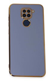 CepteToptan Xiaomi Redmi Note 9 Kılıf Volet Silikon - Mavi - DROPX2173-8910