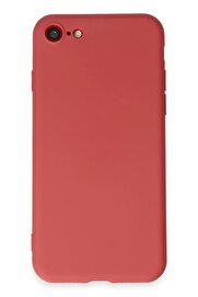 CepteToptan iPhone 7 Kılıf First Silikon - Kiremit - DROPX9117-3849
