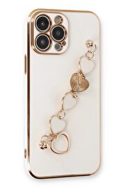 CepteToptan iPhone 14 Pro Kılıf Esila Silikon - Beyaz - DROPX4942-2146