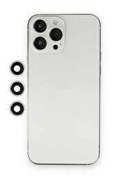 CepteToptan iPhone 12 Pro Shine Kamera Lens - Gümüş - DROPX3952-9976