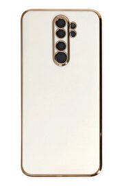 CepteToptan Xiaomi Redmi Note 8 Pro Kılıf Volet Silikon - Beyaz - DROPX5435-5325