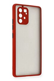 CepteToptan Samsung Galaxy A91 / S10 Lite Kılıf Montreal Silikon Kapak - Kırmızı - DROPX5250-3333