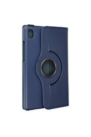 CepteToptan Tab M8 Kılıf 360 Tablet Deri Kılıf - Lacivert - DROPX9333-5610