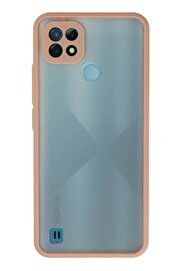 CepteToptan Realme C21 Kılıf Montreal Silikon Kapak - Pembe - DROPX7535-1865