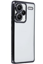 CepteToptan Xiaomi Redmi Note 13 Pro Plus Kılıf Lensli Silikon - Siyah - DROPX3130-5240