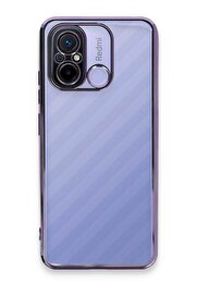 CepteToptan Xiaomi Redmi 12C Kılıf Lensli Silikon - Mor - DROPX3116-6986