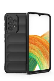 CepteToptan Samsung Galaxy A33 5G Kılıf Optimum Silikon - Siyah - DROPX4938-5045