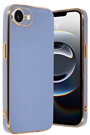 CepteToptan iPhone 16E Kılıf Volet Silikon - Mavi - DROPX4092-8306