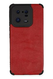 CepteToptan Xiaomi Mi 13 Pro Kılıf Loop Deri Silikon - Kırmızı - DROPX8283-9563