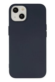 CepteToptan iPhone 14 Plus Kılıf Nano içi Kadife Silikon - Lacivert - DROPX1866-4909