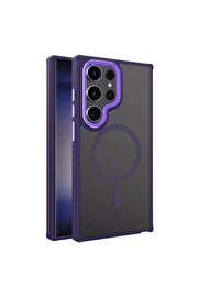CepteToptan Samsung Galaxy S23 Ultra Winner Magsafe Kapak - Derin Mor - DROPX7722-1800