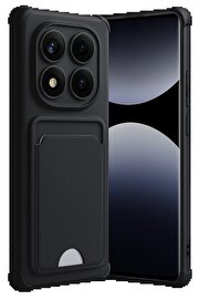 CepteToptan Xiaomi Redmi Note 14 Pro 5G Kelvin Kartvizitli Silikon - Siyah - DROPX7506-5102
