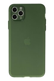 CepteToptan iPhone 11 Pro Max Kılıf Silikon - Yeşil - DROPX9649-7613
