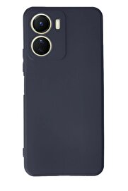 CepteToptan Vivo Y16 Kılıf First Silikon - Lacivert - DROPX3672-5543