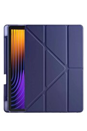 CepteToptan Xiaomi Pad 7 Pro Kılıf Kalemlikli Mars Tablet Kılıfı - Lacivert - DROPX5129-2318