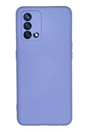 CepteToptan Oppo A74 4G Kılıf Nano içi Kadife Silikon - Lila - DROPX9755-1663