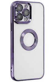 CepteToptan iPhone 13 Pro Max Kılıf Slot Silikon - Mor - DROPX6793-8126