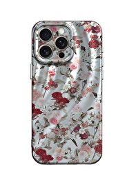 CepteToptan iPhone 14 Pro Max Kılıf Crew Desenli Kapak - Çiçek - DROPX2742-9929
